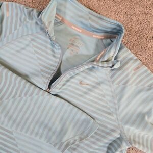 Nike Dri-Fit Blue Running 1/4 Zip Pullover Girls Size XL Athletic Run